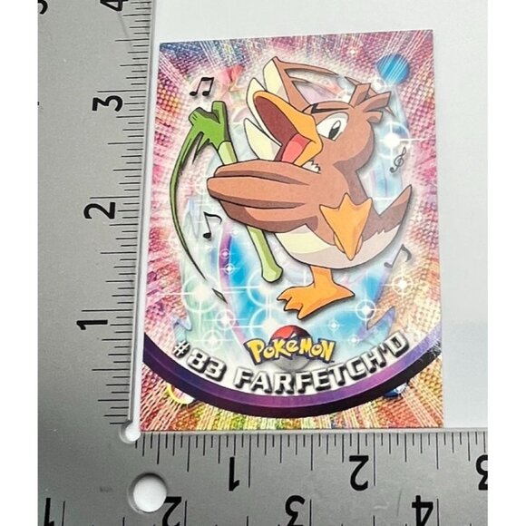 Farfetch'd Pokemon Card Topps #83 TV Animation Edition Series Blue Logo - Picture 3 of 5